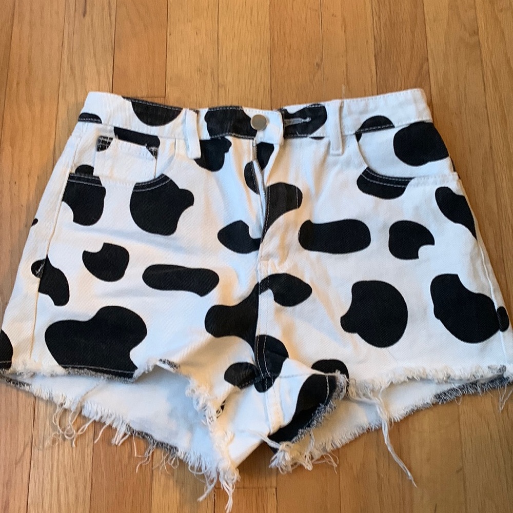 Cow print Shein shorts small